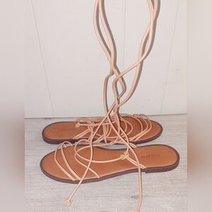 Anacapri Tall Gladiator Brown Sandals Leather - Bra 31, US 10.5, Eur 41